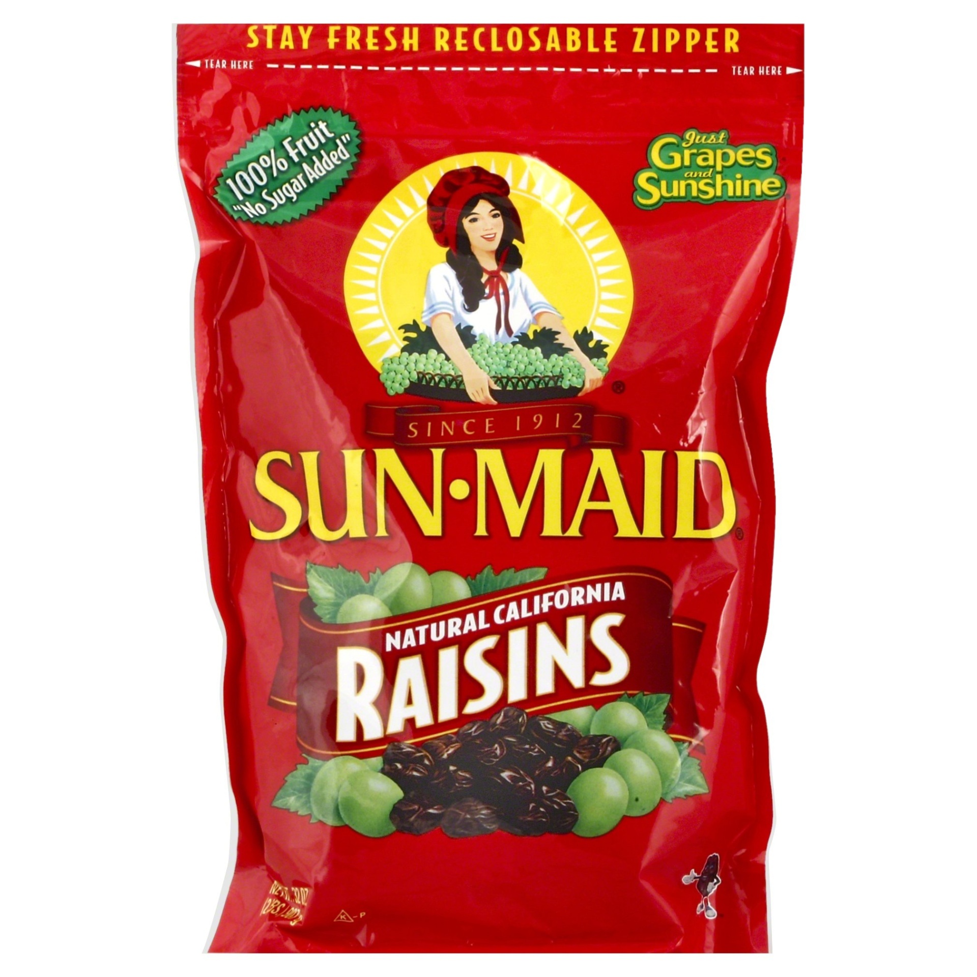 slide 1 of 1, Sun-Maid Natural California Raisins, 32 oz