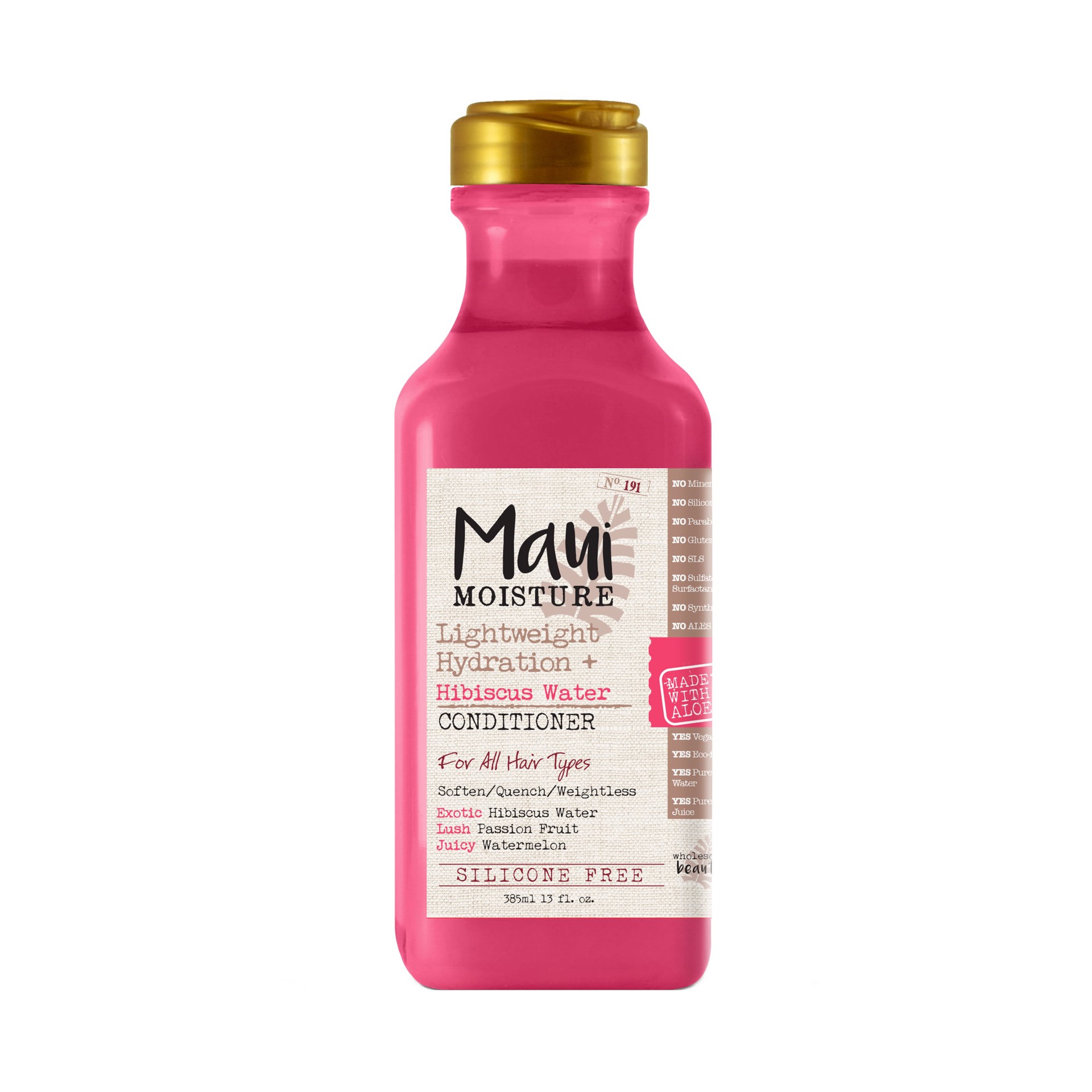 slide 1 of 3, Maui Moisture Lightweight Hydration + Hibiscus Water Conditioner, 13 Oz, 385 ml