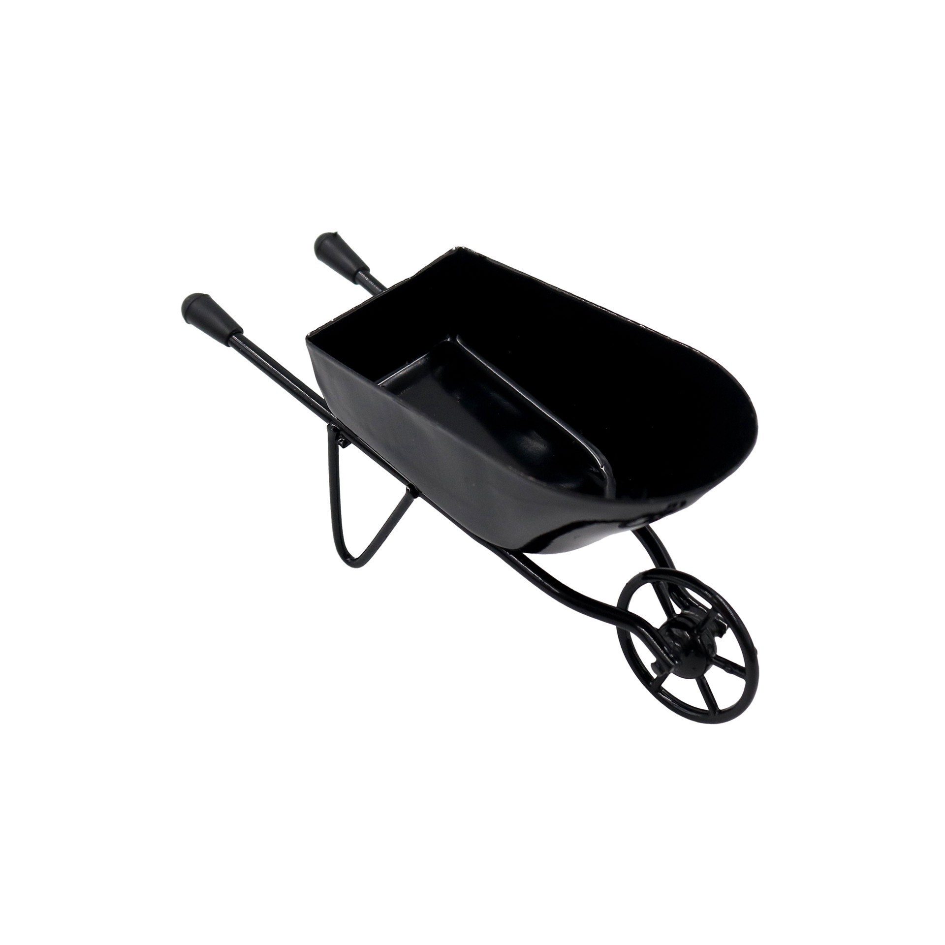 slide 3 of 3, Miniature Black Wheelbarrow By Make Market, 4.34 in x 1.5 in x 1.95 in