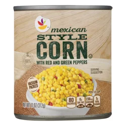 Giant Mexican Style Corn with Red & Green Peppers