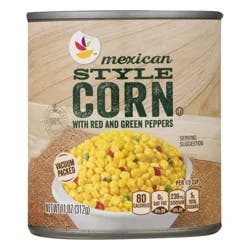 Giant Mexican Style Corn with Red & Green Peppers