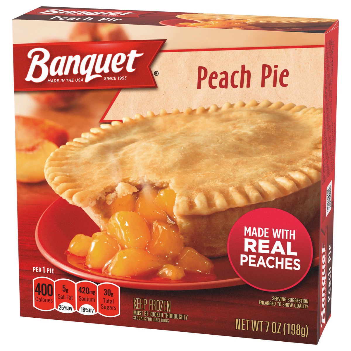 slide 11 of 11, Banquet Peach Pie 7 oz, 7 oz