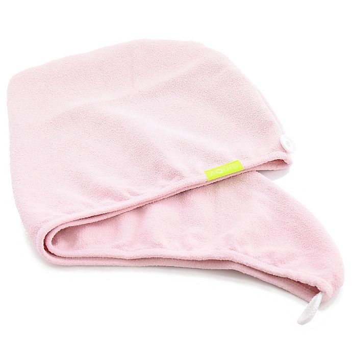 slide 1 of 3, Aquis Super Absorbant Hair Turban - Soft Pink, 1 ct