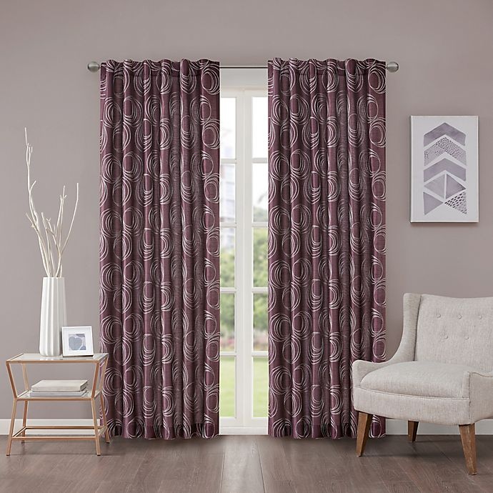 slide 1 of 3, Regency Heights Cosma Rod Pocket/Back Tab Window Curtain Panel - Amethyst, 84 in