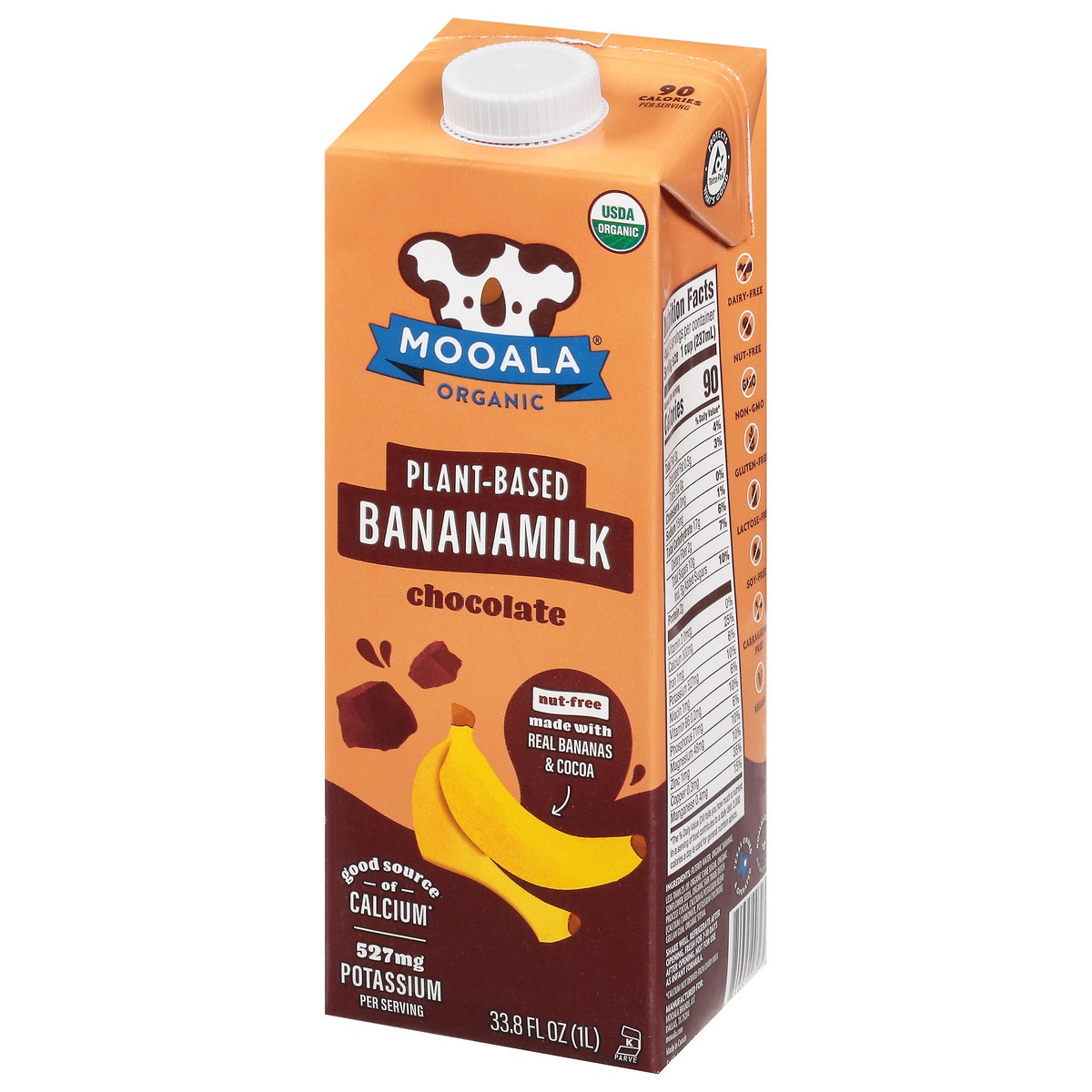 slide 8 of 10, Mooala Organic Chocolate Bananamilk, 32oz, 32 fl oz