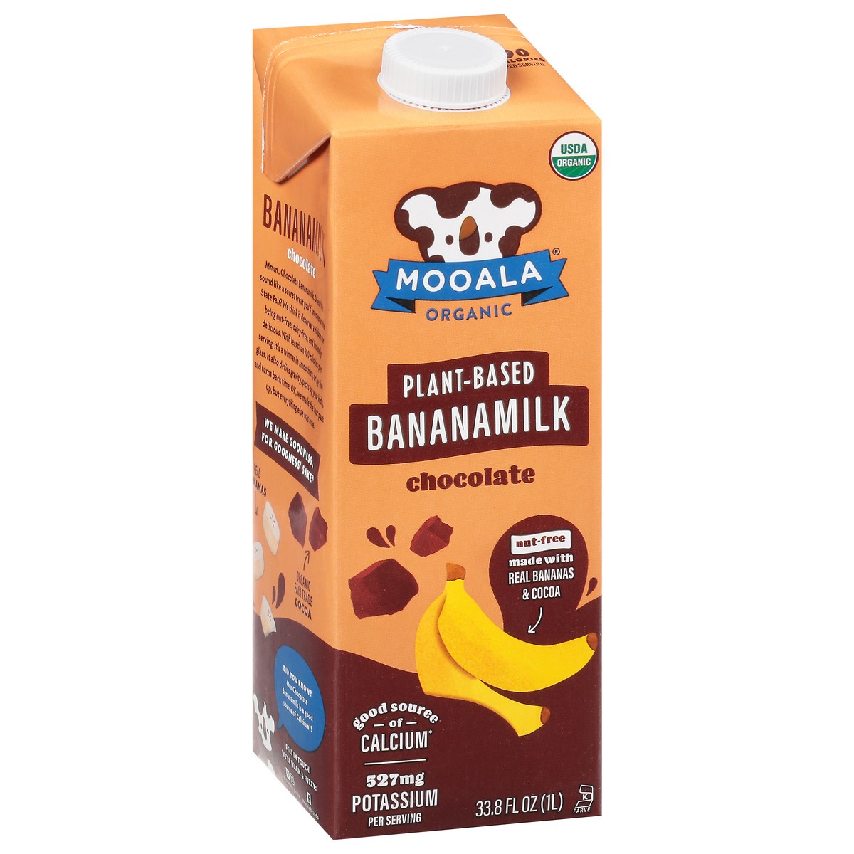 slide 4 of 10, Mooala Organic Chocolate Bananamilk, 32oz, 32 fl oz