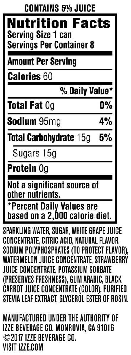 slide 2 of 4, Izze Soda - 96 oz, 96 oz