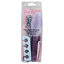Diamond Cosmetics Pedicure Set, Sugar, I Need a Foot Scrub