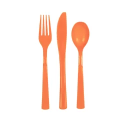 Unique Industries Orange Cutlery Assorted Box