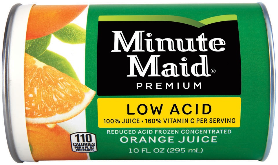 slide 1 of 3, Minute Maid Premium Low Acid Frozen Concentrated Orange Juice, 10 fl oz