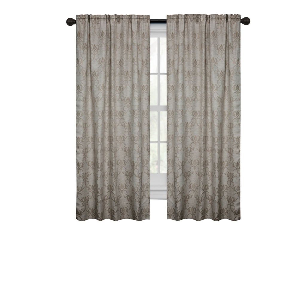 slide 1 of 1, Maytex Mills Selene Wraparopund Curtain - Charcoal, 40 x 63 in