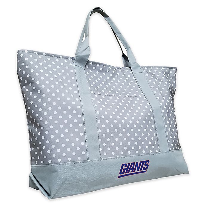 slide 1 of 1, NFL New York Giants Dot Tote - Grey, 1 ct