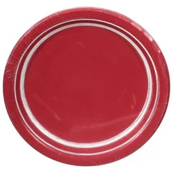 Sensations 6.87 Inch Premium Strength Classic Red Plates 10 ea