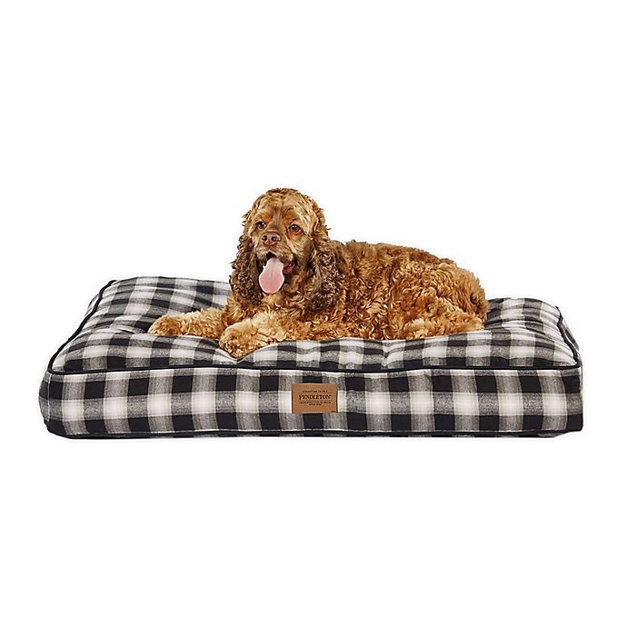 slide 1 of 1, Pendleton Woolen Mills Napper Ombre Plaid Medium Pet Bed - Charcoal, 1 ct
