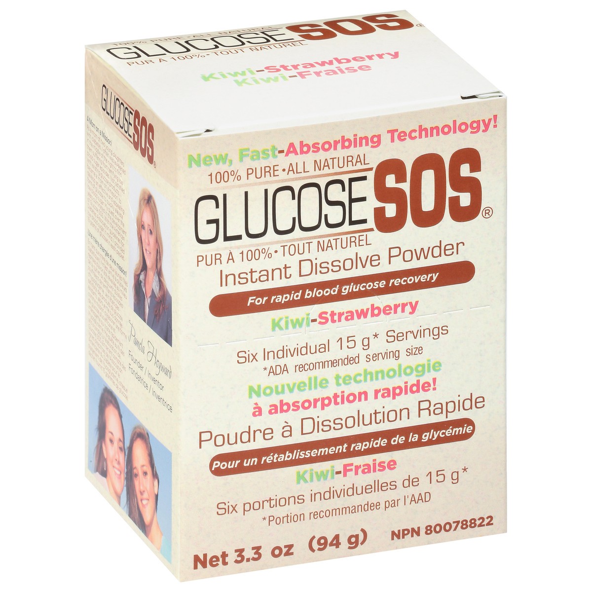 slide 2 of 9, S.O.S. Glucose S.O.S. Instant Kiwi-Strawberry Dissolve Powder 3.3 oz, 3.3 oz