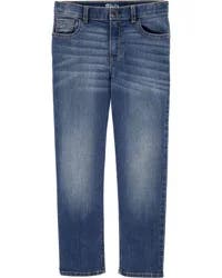 Oshkosh Kid Medium Blue Wash Straight-Leg Jeans Indigo 8R