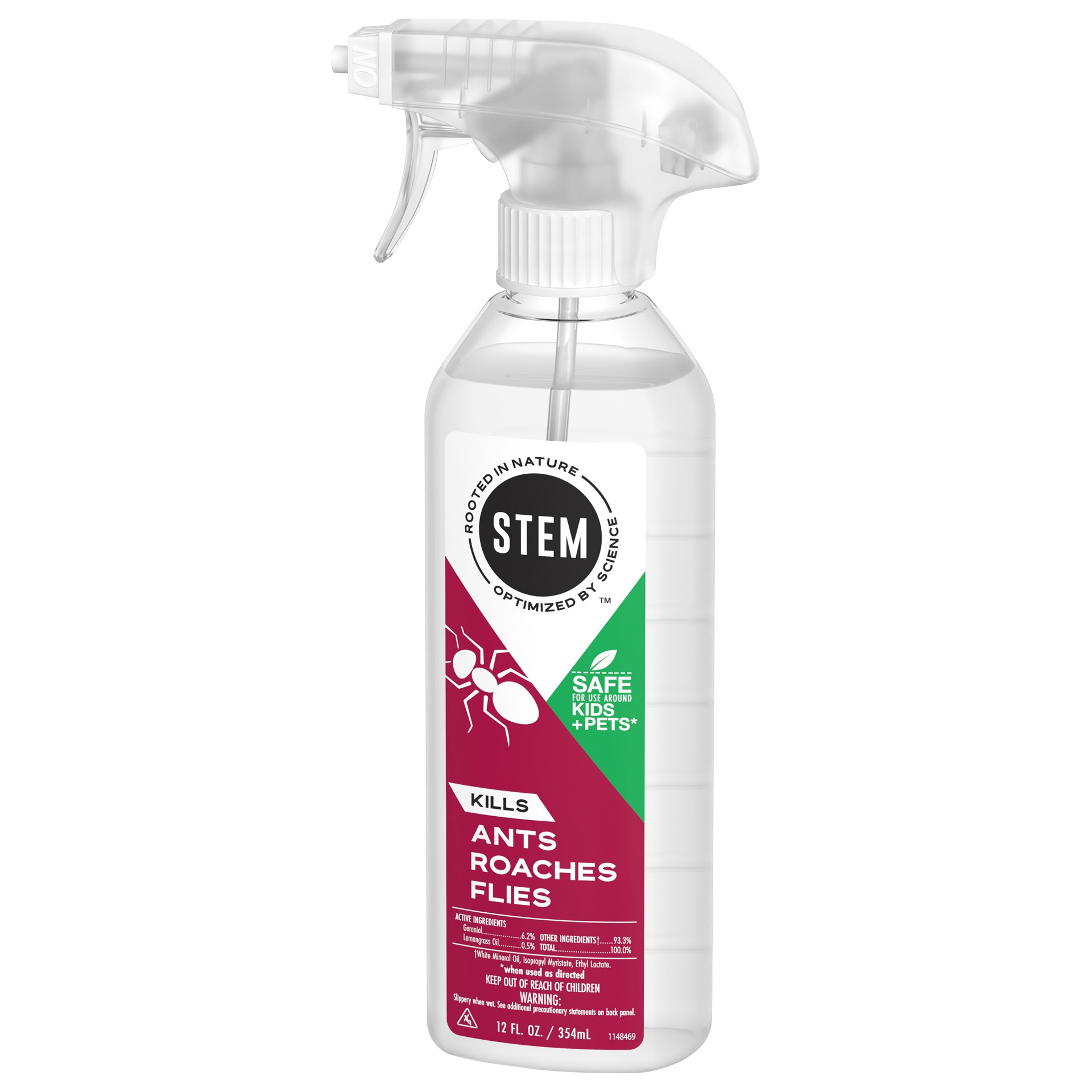 slide 2 of 5, Raid STEM Kills Ants, Roaches & Flies, Plant-based Active Ingredient Insecticide, 12 fl oz, 12 oz