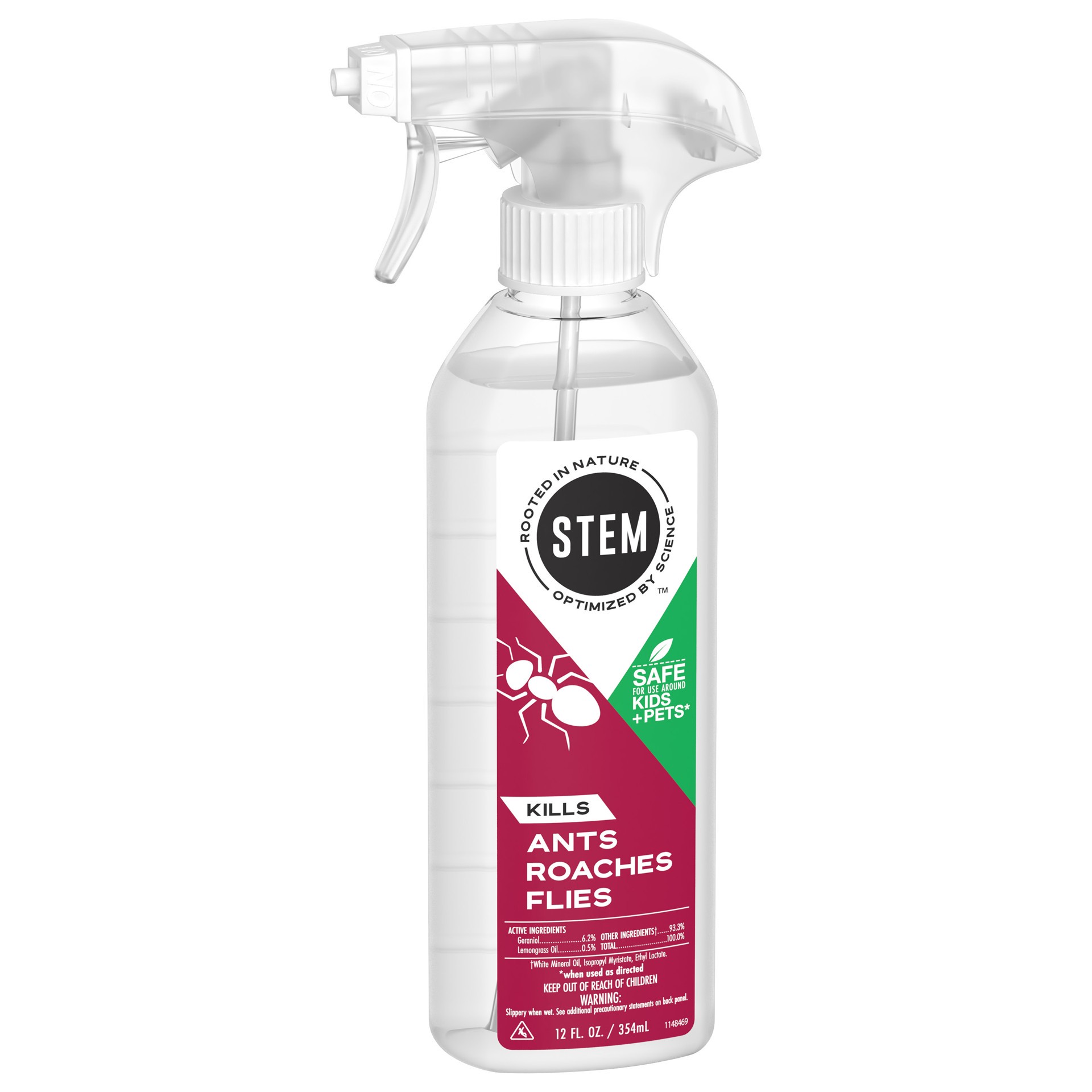 slide 5 of 5, Raid STEM Kills Ants, Roaches & Flies, Plant-based Active Ingredient Insecticide, 12 fl oz, 12 oz