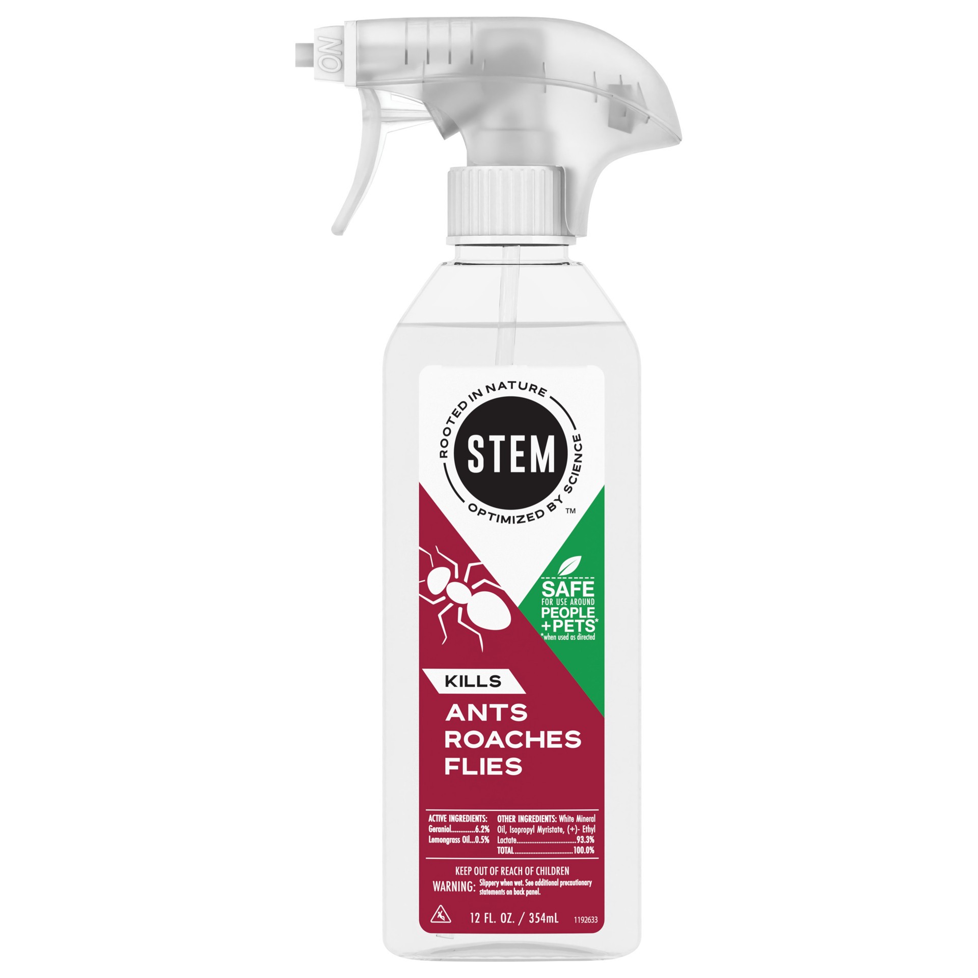 slide 1 of 5, Raid STEM Kills Ants, Roaches & Flies, Plant-based Active Ingredient Insecticide, 12 fl oz, 12 oz