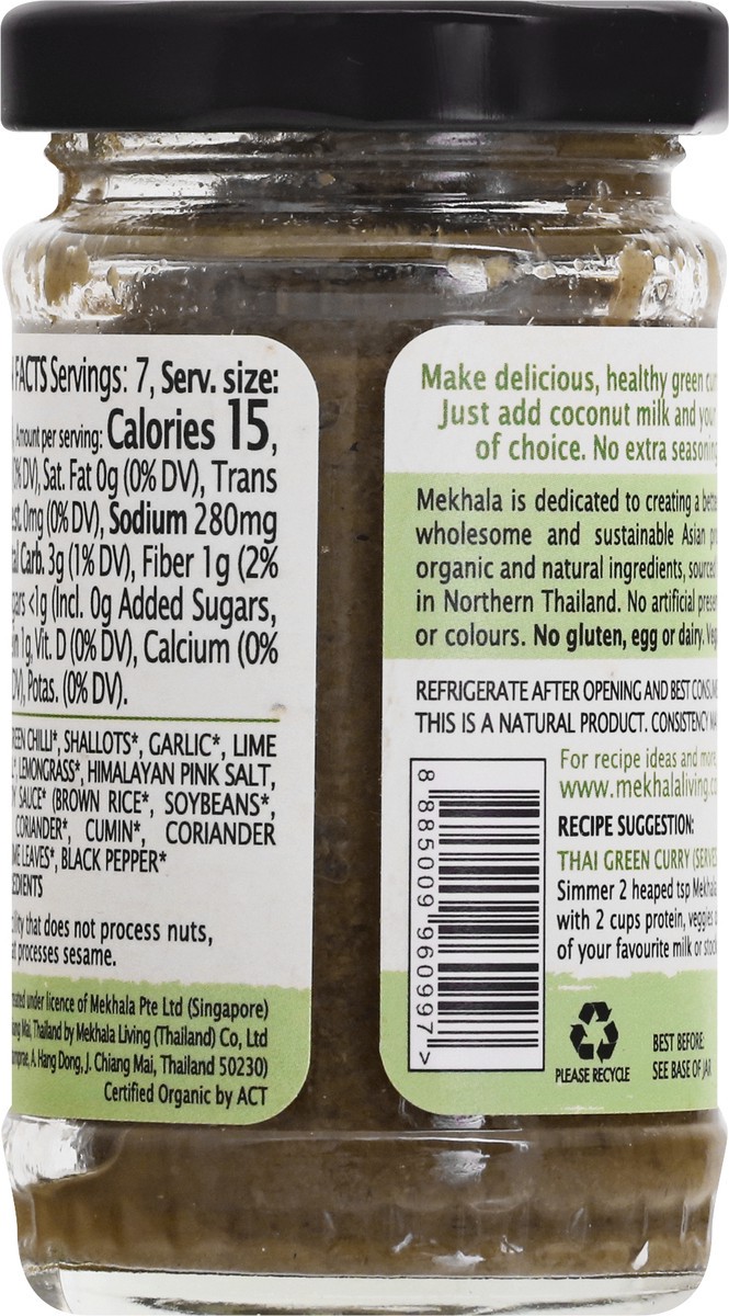 slide 6 of 11, Mekhala Organic Thai Green Curry Paste 3.53 oz, 3.53 oz