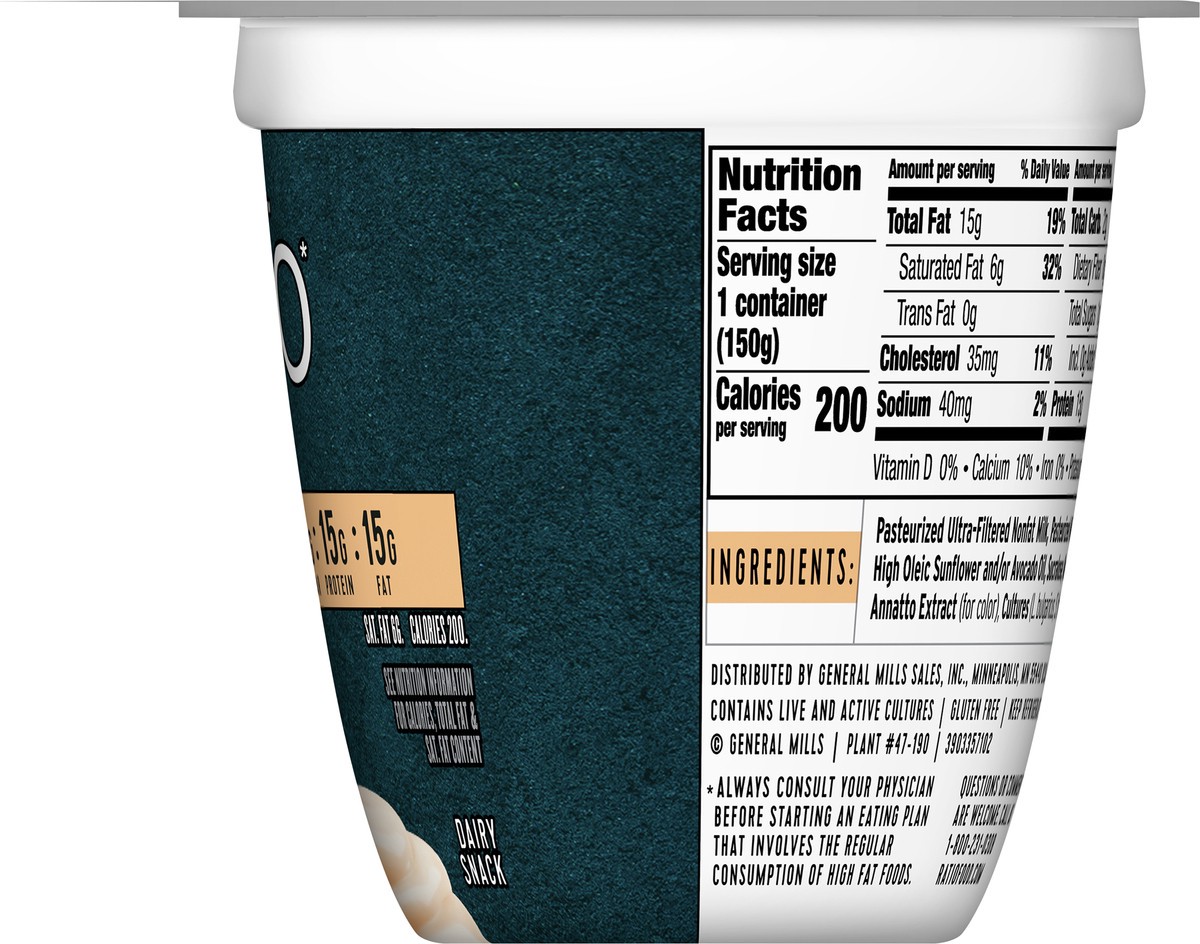 slide 8 of 9, :ratio Ratio KETO Friendly Dairy Snack, Peach, 1 Cup, 5.3 oz