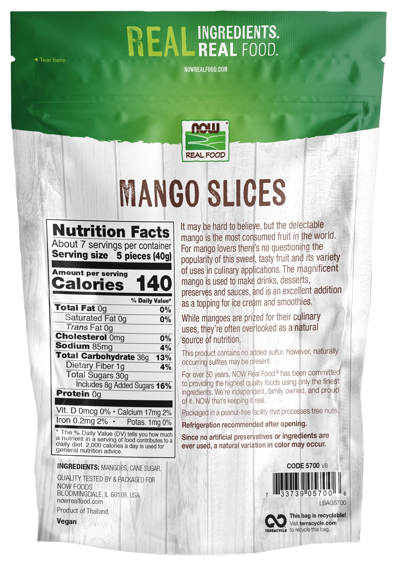 slide 2 of 3, NOW Real Food Mango Slices- 10 oz., 10 oz