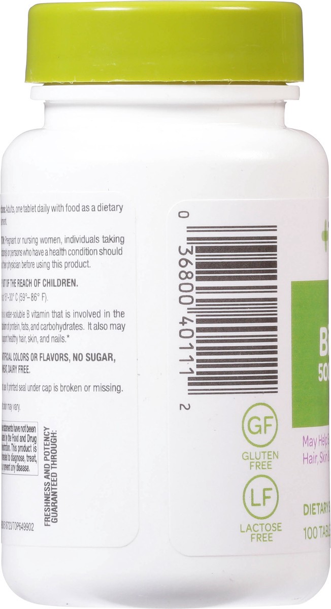 slide 2 of 9, Topcare Biotin 5000 Mcg Tablets, 100 ct