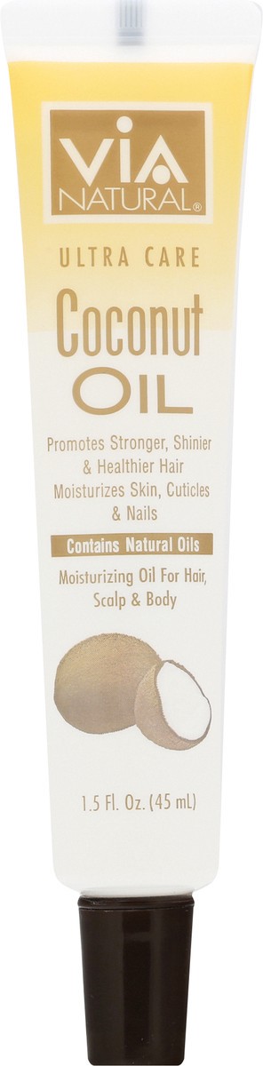 slide 1 of 9, VIA Natural Oil Coconut Hair Care, 1.5 oz