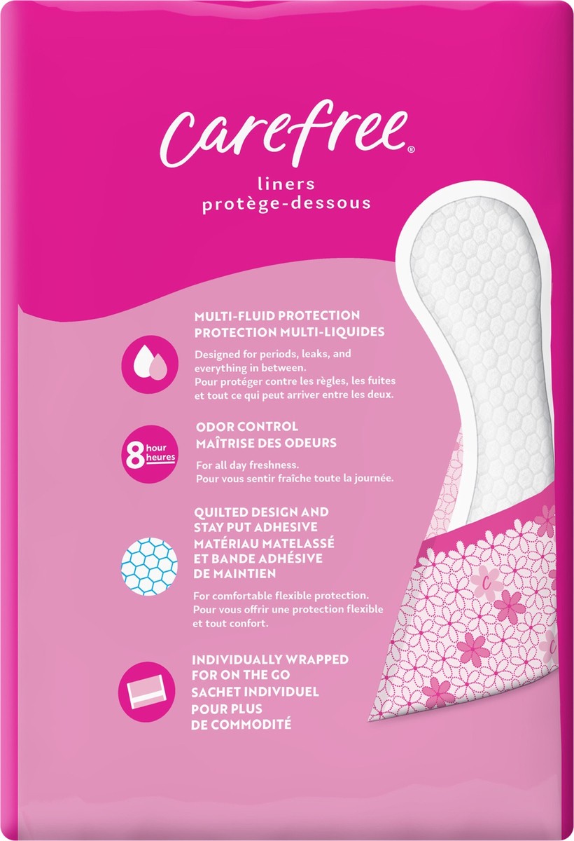 slide 10 of 13, Carefree Regular Wrapped Panty Liners Unscented, 54 ct