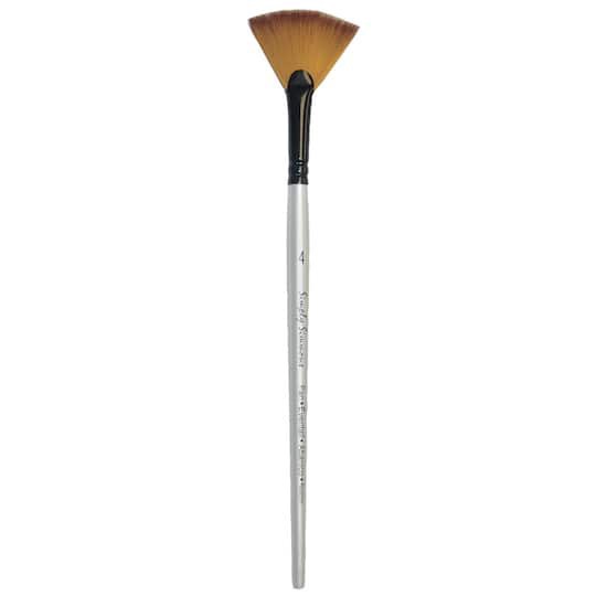 slide 1 of 2, Daler-Rowney Simply Simmons Short Handle Fan Blender Brush, 1 ct