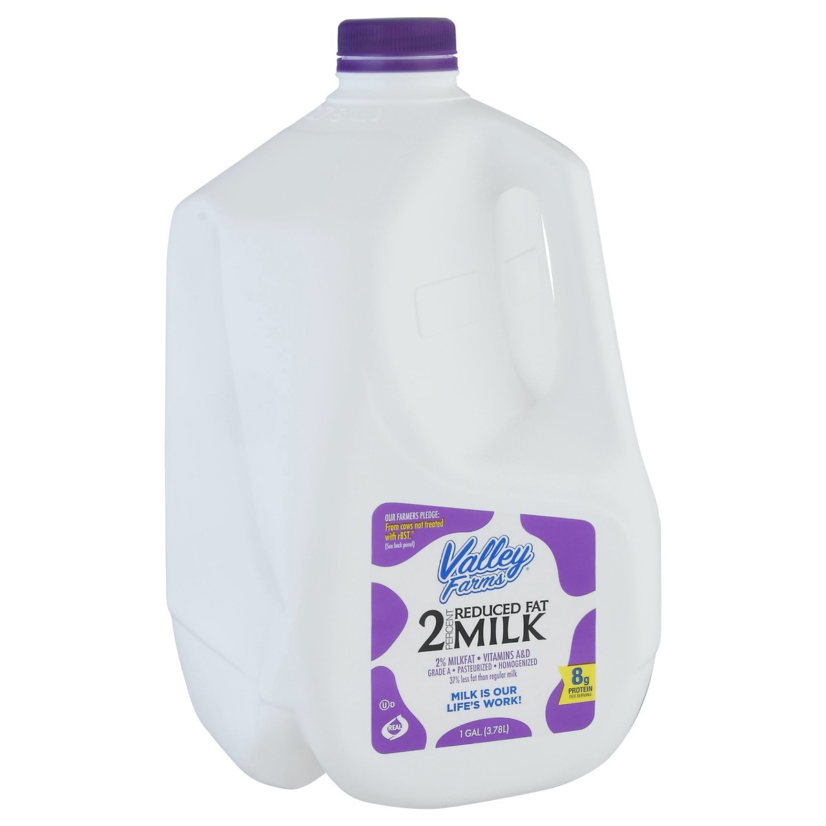 slide 4 of 9, Valley Farms 2% Milkfat Reduced Fat Milk - 1 gal, 1 gal