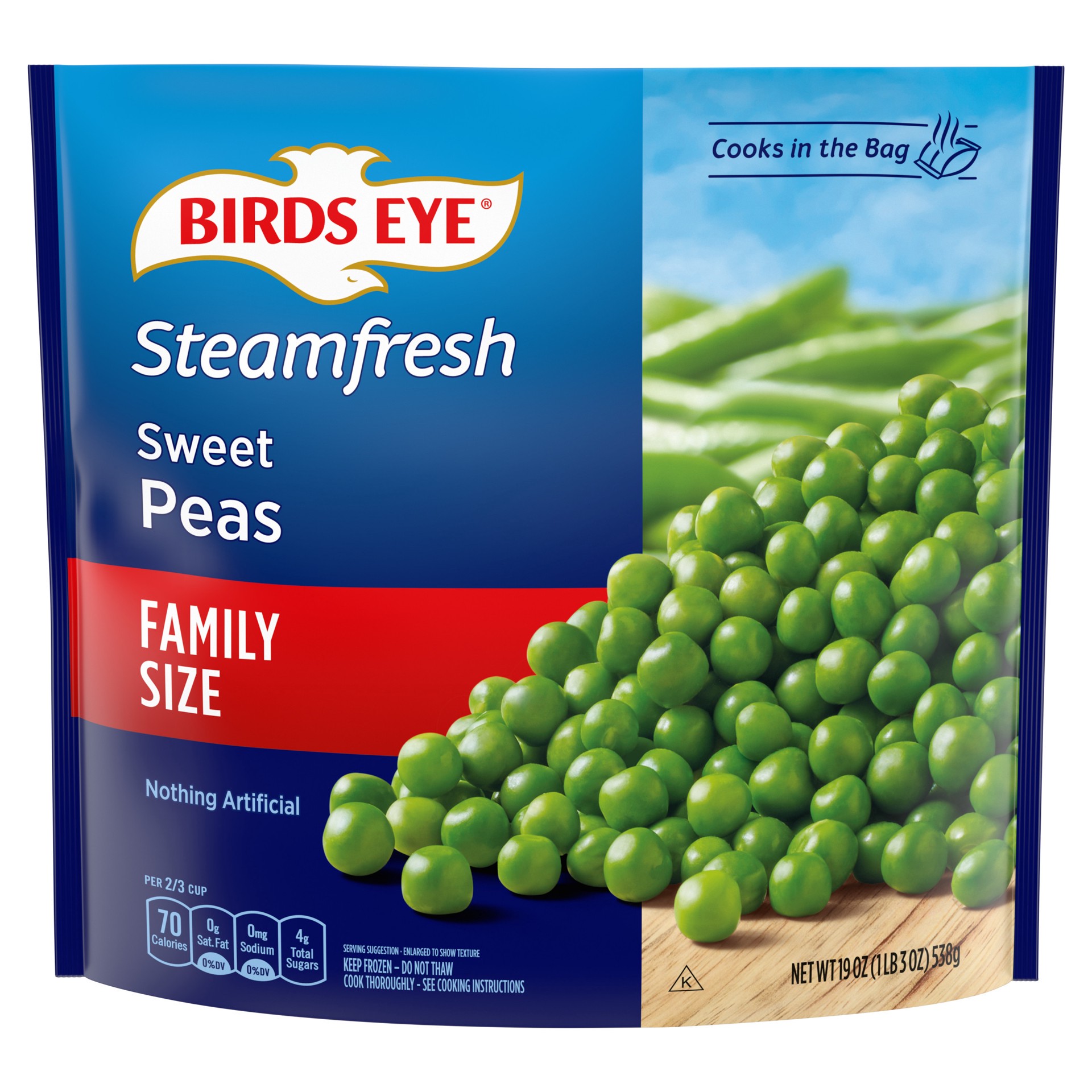 slide 1 of 1, Birds Eye Sweat Peas Family Size 19 oz, 19 oz