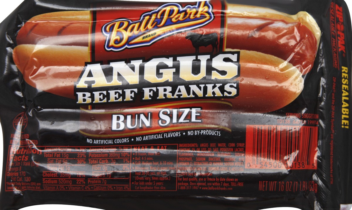 slide 1 of 5, Ball Park Franks 16 oz, 16 oz