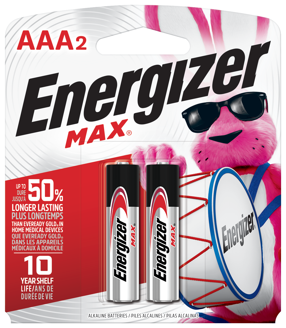 slide 1 of 10, Energizer Max Battery Aaa, 2 ct