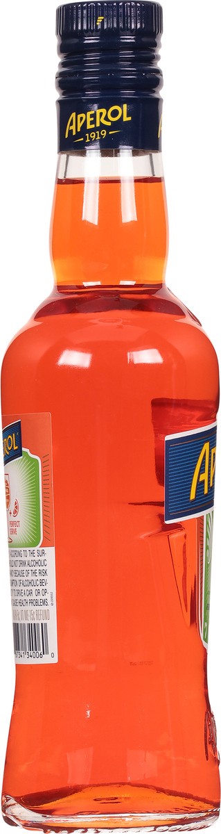 slide 9 of 9, Aperol Italian Liqueur, 375ml, 0.38 liter