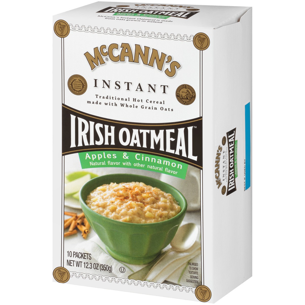 slide 6 of 9, McCann's Instant Irish Apples & Cinnamon Oatmeal 10 - 1.23 oz Packets, 10 ct