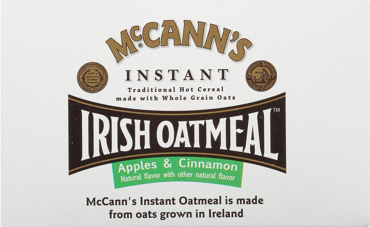 slide 7 of 9, McCann's Instant Irish Apples & Cinnamon Oatmeal 10 - 1.23 oz Packets, 10 ct