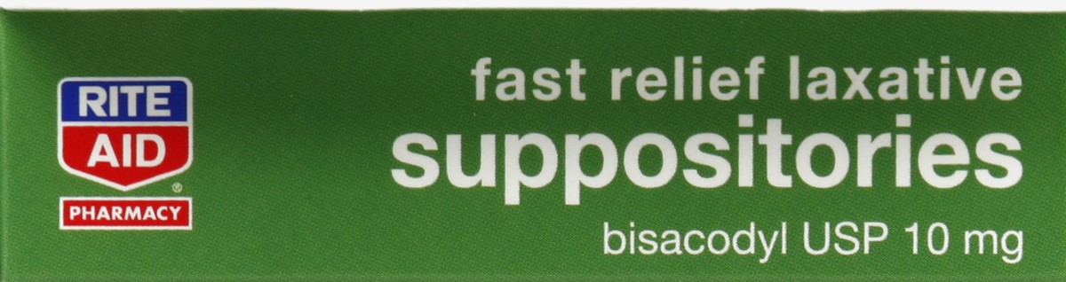 Rite Aid Pharmacy Laxative, Fast Relief, 10 mg, Suppositories, 8  suppositories