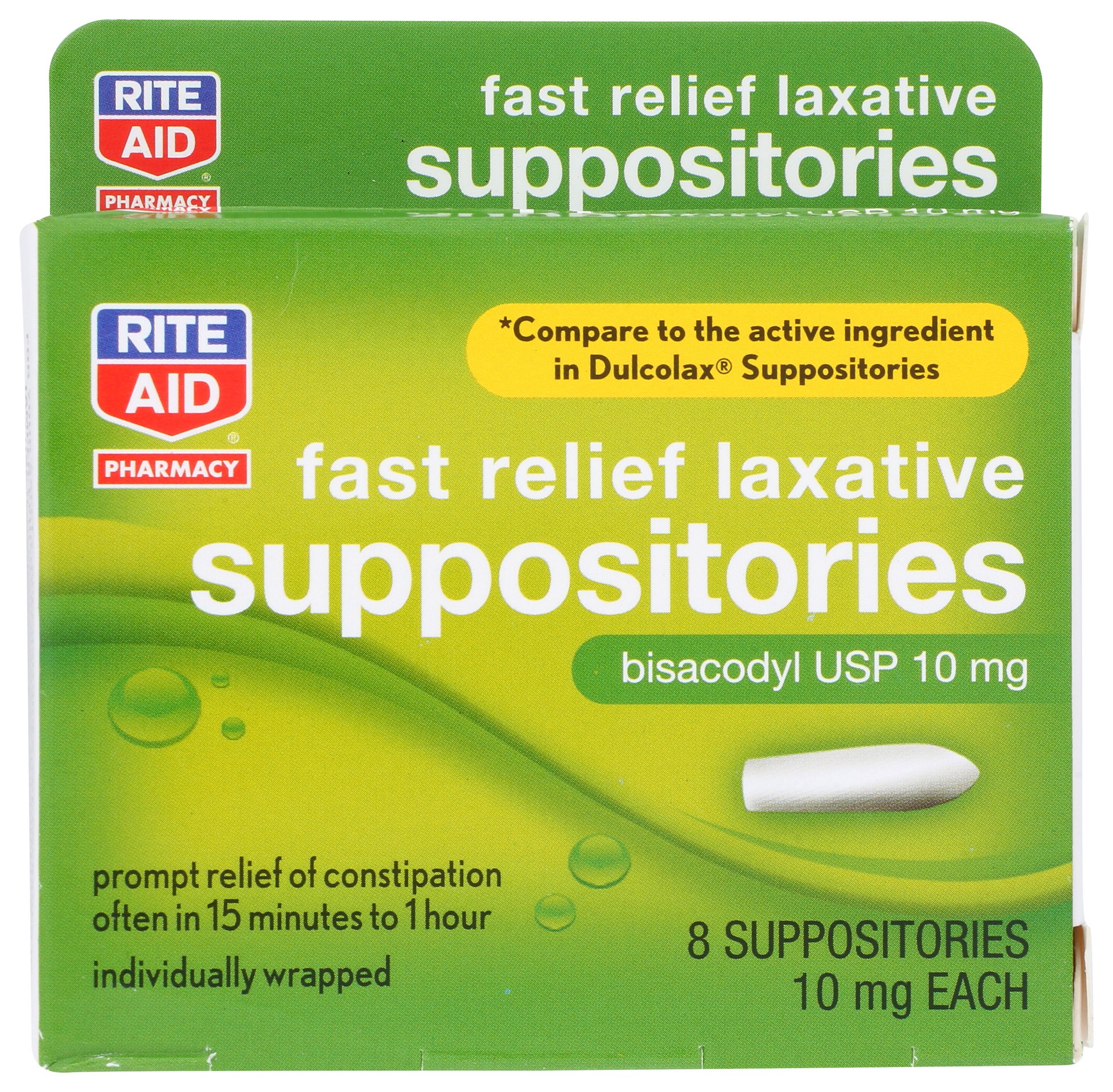 slide 1 of 5, Rite Aid Ra Lax Supp Bis, 8 ct