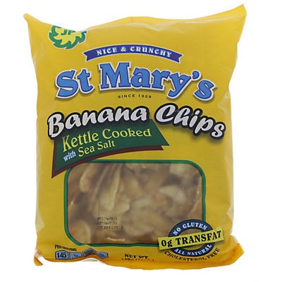 slide 1 of 7, St Marys Banana Chips 5 oz, 5.01 oz