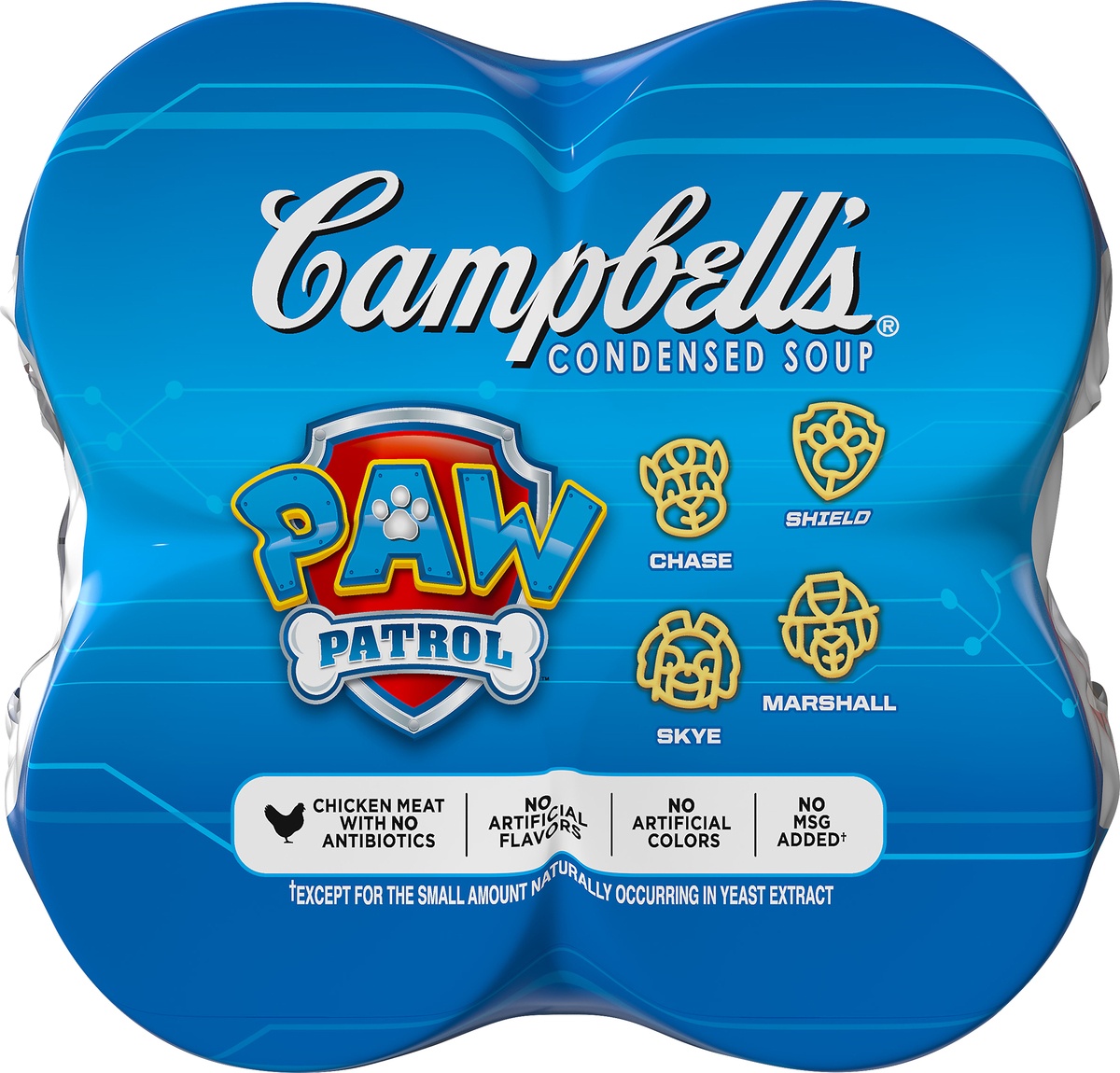 slide 6 of 10, Campbell's Paw Patrol the Movie Pasta and Chicken Condensed Soup, 4 ct; 10.5 oz