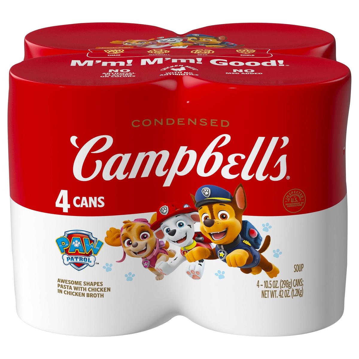 slide 1 of 1, Campbell's Paw Patrol the Movie Pasta and Chicken Condensed Soup, 4 ct; 10.5 oz