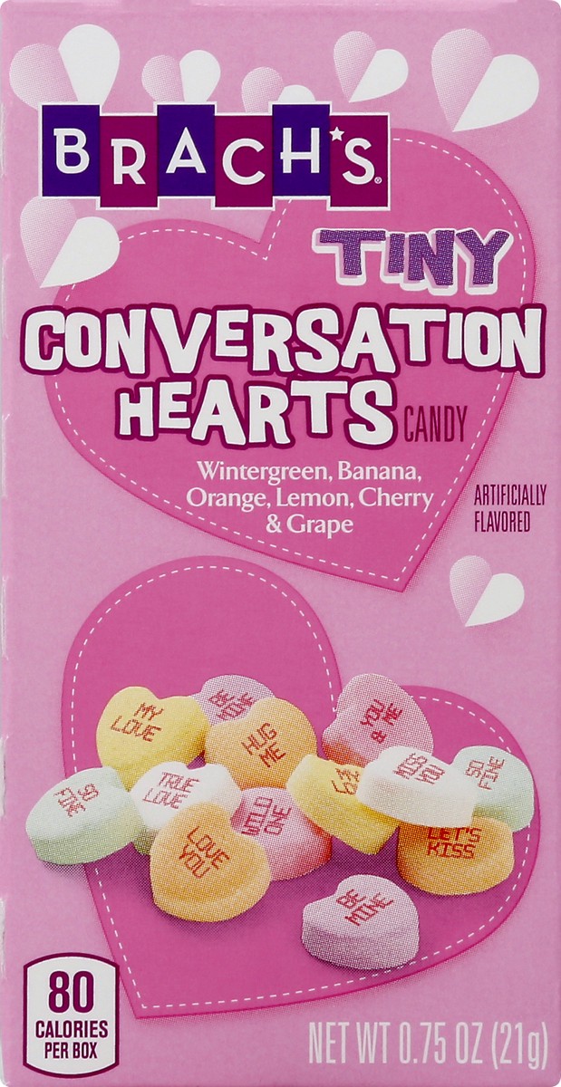 slide 3 of 10, BRACHS Tiny Conversation Hearts Candy 0.75 oz, 0.75 oz