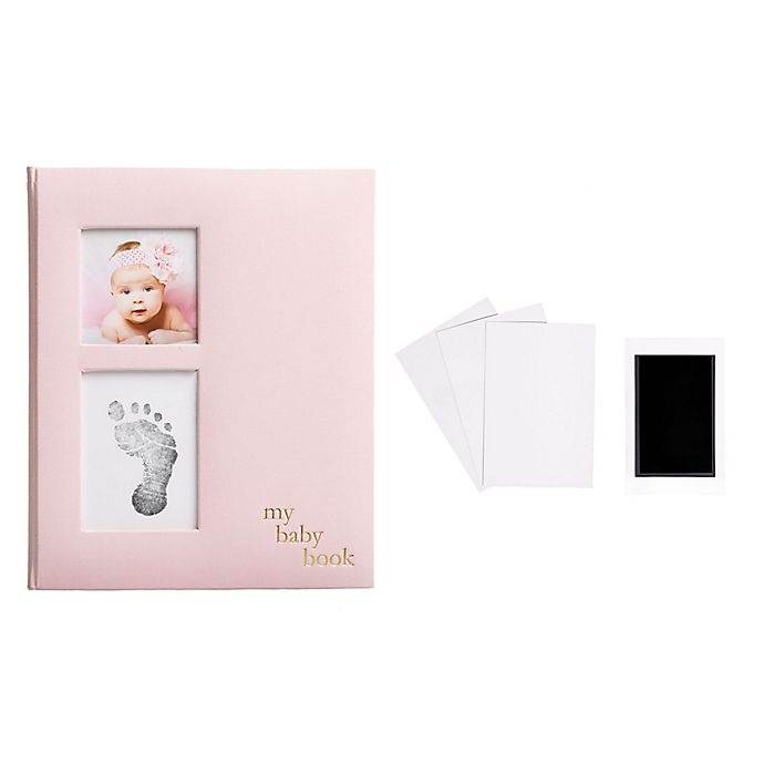 slide 2 of 10, Pearhead Baby Memory Book and Clean-Touch Ink Pad - Pink, 1 ct