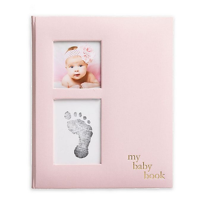 slide 1 of 10, Pearhead Baby Memory Book and Clean-Touch Ink Pad - Pink, 1 ct