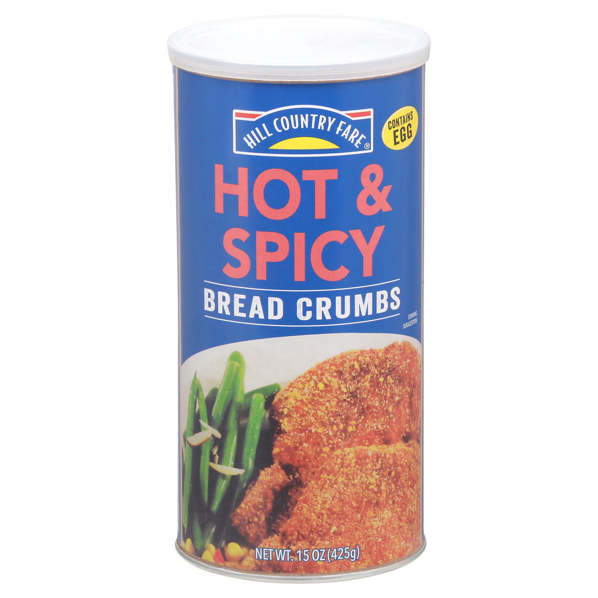 slide 1 of 1, Hill Country Fare Hot & Spicy Bread Crumbs, 15 oz