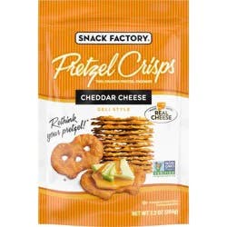 Snack Factory Pretzel Crisps Cheddar Cheese