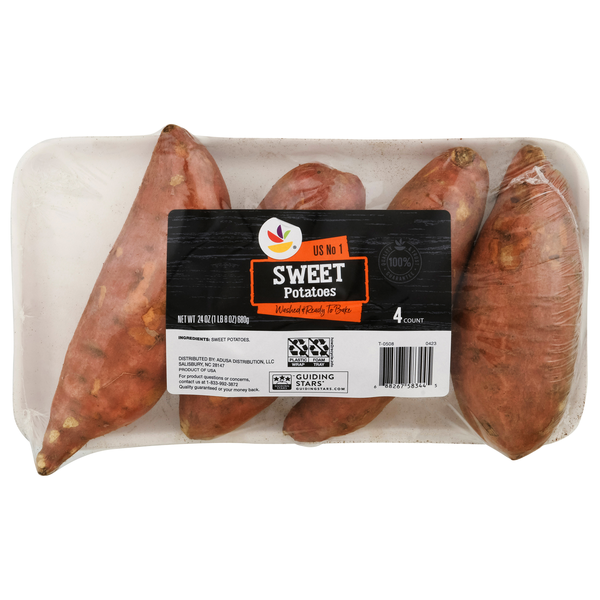 slide 1 of 1, Sweet Potatoes - 4 ct, 4 ct; 24 oz