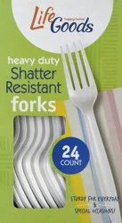 Life Goods Heavy Duty Shatter Resistant Forks 24 ea