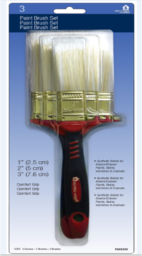 slide 1 of 2, Helping Hand Paint Brush Set With Comfort Grip, 1 ct